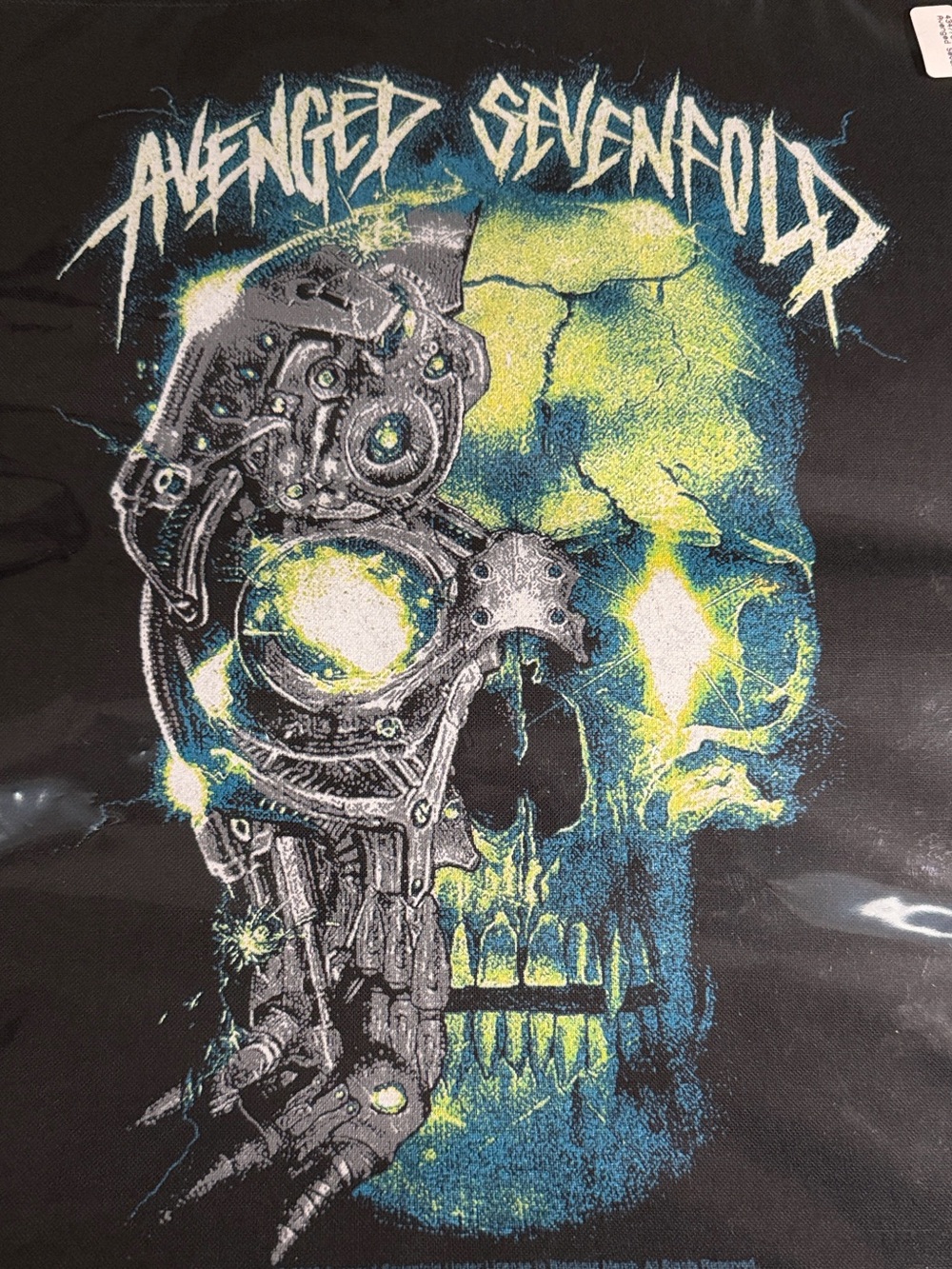 Back Patch Avenged Sevenfold for Jean Jacket. Official Merch. 20” x 10”